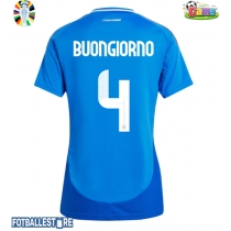 Italia Alessandro Buongiorno #4 Hjemmedrakt Dame EM 2024 Kortermet